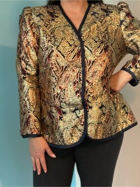 VINTAGE KATHERINE LINDSAY BY MATTHEW JACKET SIZE 20 Party Glam Fancy
